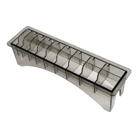 Perfitech 768534578258 Clipper Guard Holder Organizer With 10 Slots Black Sturdy Pc Grey