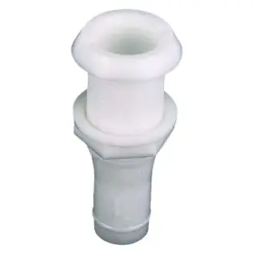 0301dp8 Perko 1-7/8 Inch Hole Plastic White Narrow Flange Thru-hull Fitting For 1-1/2 D Hose