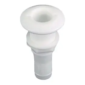 0328dp4 Perko 13/16 Inch Hole Plastic White Broad Flange Thru-hull Fitting For 1/2 D Hose