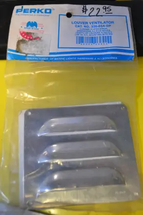 335-03a-dp Perko 033503adp Chrome Plated Brass Louver Vent Ventilator 4 X 3-1/2 Inch P/n