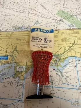0350004dfc Perko #0350004dfc Chrome Thru-hull Connection For 5/8 Inch Hose