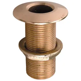 Perko 085226028496 Bronze Thru-hull Fitting Threaded Connector 1-1/2 Inch Flange For 1-7/8 Hole