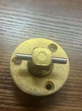 Perko 085226032141 Garboard Drain Plug Bronze And Brass 1/2 Npt. Flange 2 Inch M