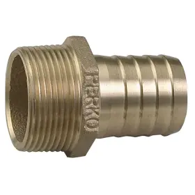 Perko 085226035074 3/4 Inch Pipe To Hose Adapter Straight Bronze Made In The Usa