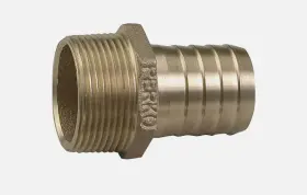 Perko 085226035104 1-1/4 Inch Pipe To Hose Adapter Straight Bronze Made In The Usa