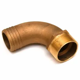 Perko 085226678844 Boat Pipe To Hose Adapter 0063009plb 90 Deg 2 X Inch Bronze