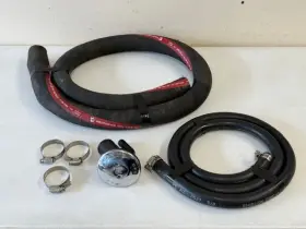 Perko 9-0540g00 Boat Marine Gas Fill Plate With Vent 5ft Hose Tank Filler 1 1/2 Inch Cap