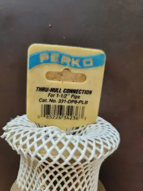 Gb539095490 Perko 331-dp8-plb Marine 1-1/2 Inch Bronze Flush Head Thru-hull Fitting With Nut