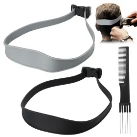 Yj-gj002 Pkrfcj 2 Pcs Fade Guide Adjustable Hair Cutting Haircut Tool Black Gray