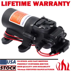 Sfdp1-012-035-21 Precision Auto Labs New 12v Duplex Diaphragm Pump Self Priming 5275702 Gold Series For Rv Boat 35psi