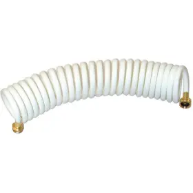 Private Label 733572045512 Rv Marine/boat Coiled Wash Down Hose 1/2 Inch Dia. X 15ft White