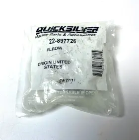 22-897726 Quicksilver New- Power Steering Elbow Fitting Oem