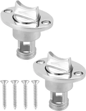 Wd-31750 Qwork 316 Stainless Steel Marine Garboard Drain Plug Set 2-pack With Silver