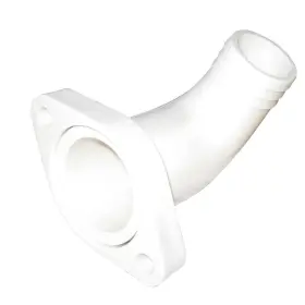 1222aw Raritan 90 Discharge Adapter With Flange Marine Toilet Plumbing Fitting