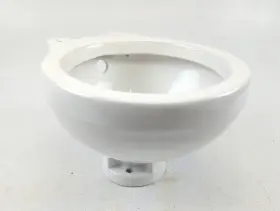 1237w Raritan Cricket Boat Marine Compact White Porcelain China Toilet Bowl