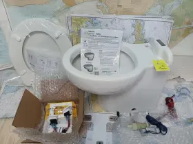 221hf01201 Raritan Boatersft Resale Shop Of Tx 2505 2502.01 Marine 12v Toilet-new
