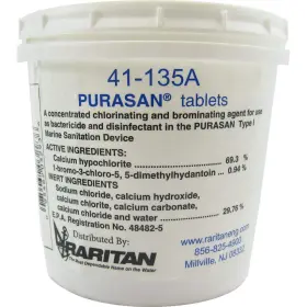 41-135a Raritan Purasan Ex Refill Tablets 1 Tube 6 For Marine Sanitation Devices