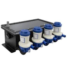 Rpm-schst-4-1500 Recpro Marine Sea Chest 4 Pump 1500 Gph External Stainless Steel