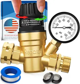 M22-0660r Renator Rv Water Pressure Regulator For Camper. Brass Lead-free Adjustable