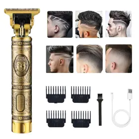 Ca-hp6 Rqtybui Hair Clippers For Men Cordless Electric Retro Gold