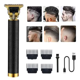 T16-2 Rqtybui Hair Clippers For Men - Cordless Electric Trimmer Black