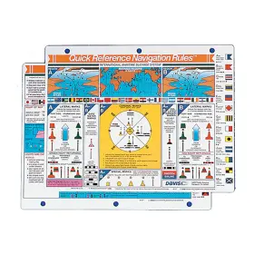 Rule 011698012701 Davis Intftl 127 Navigation Rules Card Colregs And Buoyage Guide