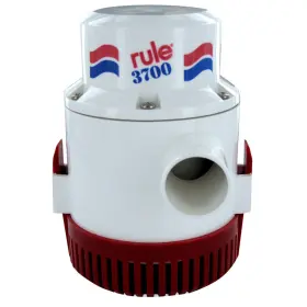 Rule 042237083517 3700 Non-automatic Bilge Pump 16a-24v Heavy Duty 1-1/2 Inch Outlet Reliable