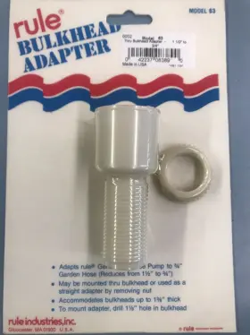 Rule 042237083890 Bulkhead Adapter Model 63