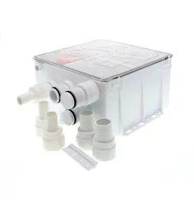 Rule 042237106551 98b Industries White Standard Shower Drain Kit 800 Gph 12v