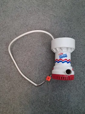 1616093 Rule Computerized 2000 Gph Bilge Pump Model 53 12v 12 Amps