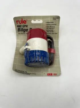 23du Rule 460 Gph Bilge Pump Submersible Ignition Protected High Efficiency