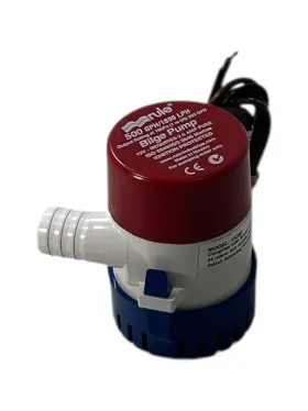 1890 Rule 25dm Bilge Pump 500 Gph Lph 12v 2.5a Fuse New Oem