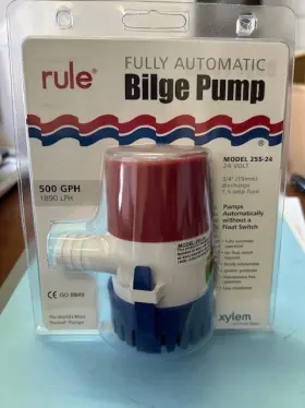 25s-24 Rule 24v Fully Automatic Bilge Pump 500 Gph