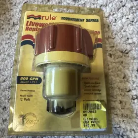 46dr Rule 2718 Model Livewell Aerator Pump Replacement Cartridge 800 Gph New