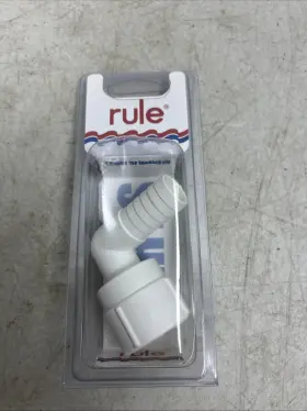 29-1203r Rule 1 Inch Barbed Bilge Pump Port Fitting Fits 800/1100 Gph - 90 Degree