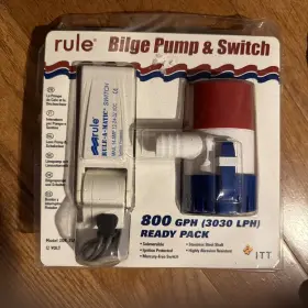 950-0245 Rule Bilge Pump And Switch Model 20r-35a. 12 Volt. 800 Gph 950-0245 Rule Bilge Pump And Switch Model 20r-35a. 12 Volt. 800 Gph
