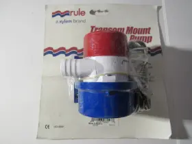 25dtb Rule Industries 500 Gph Transom Mount Bait Tank Aerator Pump And Bracket
