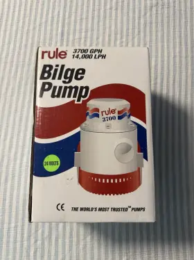 M-1476 Rule 16a Submersible Bilge Pump 3700 Gph 14000 Lph Non-automatic 24v