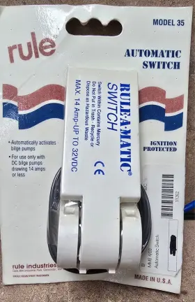 M-178 Rule 11/00 Blue-a-matic Switch For Bilge Pumps 14 Amps Or Less