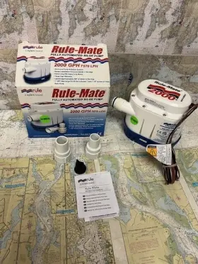 Rm2000a-24 Rule Mate #rm2000a-24 Fully Automated Bilge Pump 2000 Gph 7570 Lph 24v