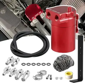 Us-occ024c-r Rulline Universal 350ml Reservoir Tank Oil Upgraded Version With Bracket Red