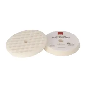 9.wf180s Rupes Velcro Waffle Ultra-fine Polishing Foam Pad F/rotary Polishers 180mm - Whi