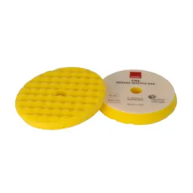 9.wf200m Rupes Velcro Waffle Fine Polishing Pad F/rotary Polishers 200mm - Yellow