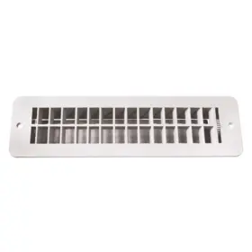 H850 Rv Designer 3.5 Inch X 12 White Plastic Dampered Floor Register