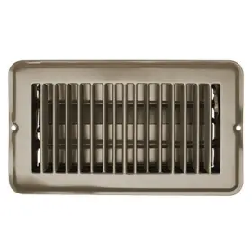 H871 Rv Designer 4 Inch X 8 Tan Metal Dampered Floor Register