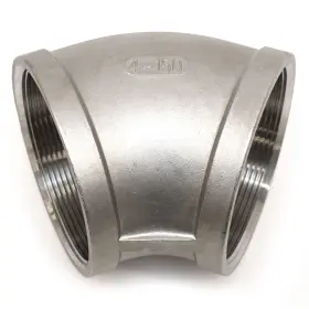 Plmb4036 Safe Boats Boat Elbow Fitting 4 Inch Npt 45 Degree 316 Ss
