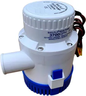 6.00292e Sailflo 11 High-performance 3700 Gph 12v Bilge Pump 1-1/2 Inch Hose Outlet