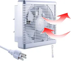 Sailflo 673869600379 8 Inch Window Shutter Exhaust Fan With Reversible