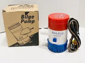 Hybp1-500-01 Sailflo 500 Gph Bilge Pump 12v Boat Marine Yacht Submersible Water 3/4 Inch Dia