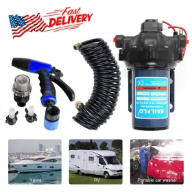 Hy55701t Sailingflo 12v Water Pump Kit 5.3gpm 70psi High Pressure Wash-down Deck Caravan Boat Set